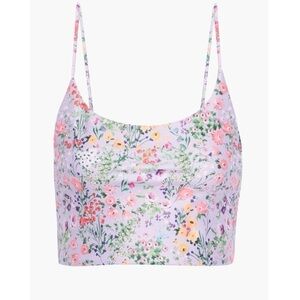 alice + olivia 'penny'' cropped floral stretch tank